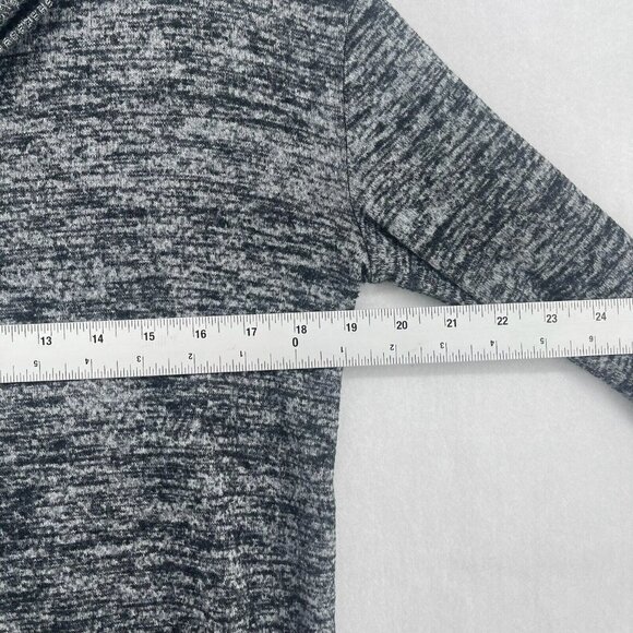 Gap Sweater Women's Sz XS Gray Knitted Cowl Neck Relaxed Fit Ribbed Hem Pullover - Picture 3 of 12